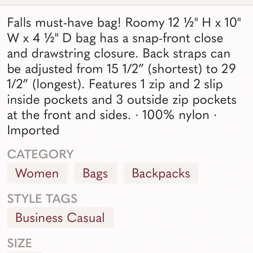 Avon go around town black baby backpack